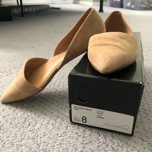 J. Crew Zoe Suede D’Orsay Flat